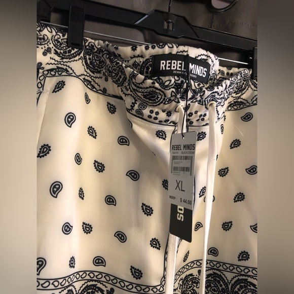 Forever 21 Rebel Minds Bandana paisley print track pants size XL NWT - Picture 3 of 6